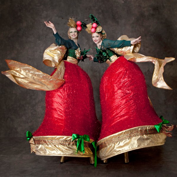 Christmas Belles Stilt Walkers 